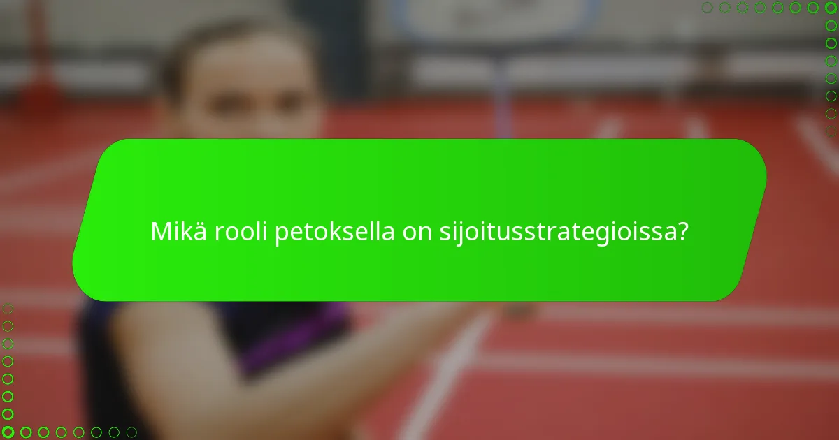 Mikä rooli petoksella on sijoitusstrategioissa?